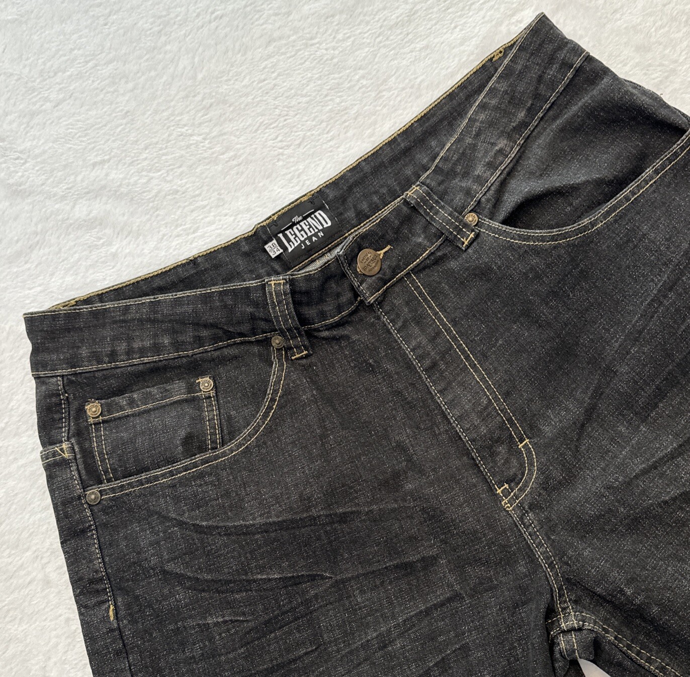 TD Tactical Distributors 38×34 Jeans BLACK “Legend” Men Straight Denim EXCELLENT