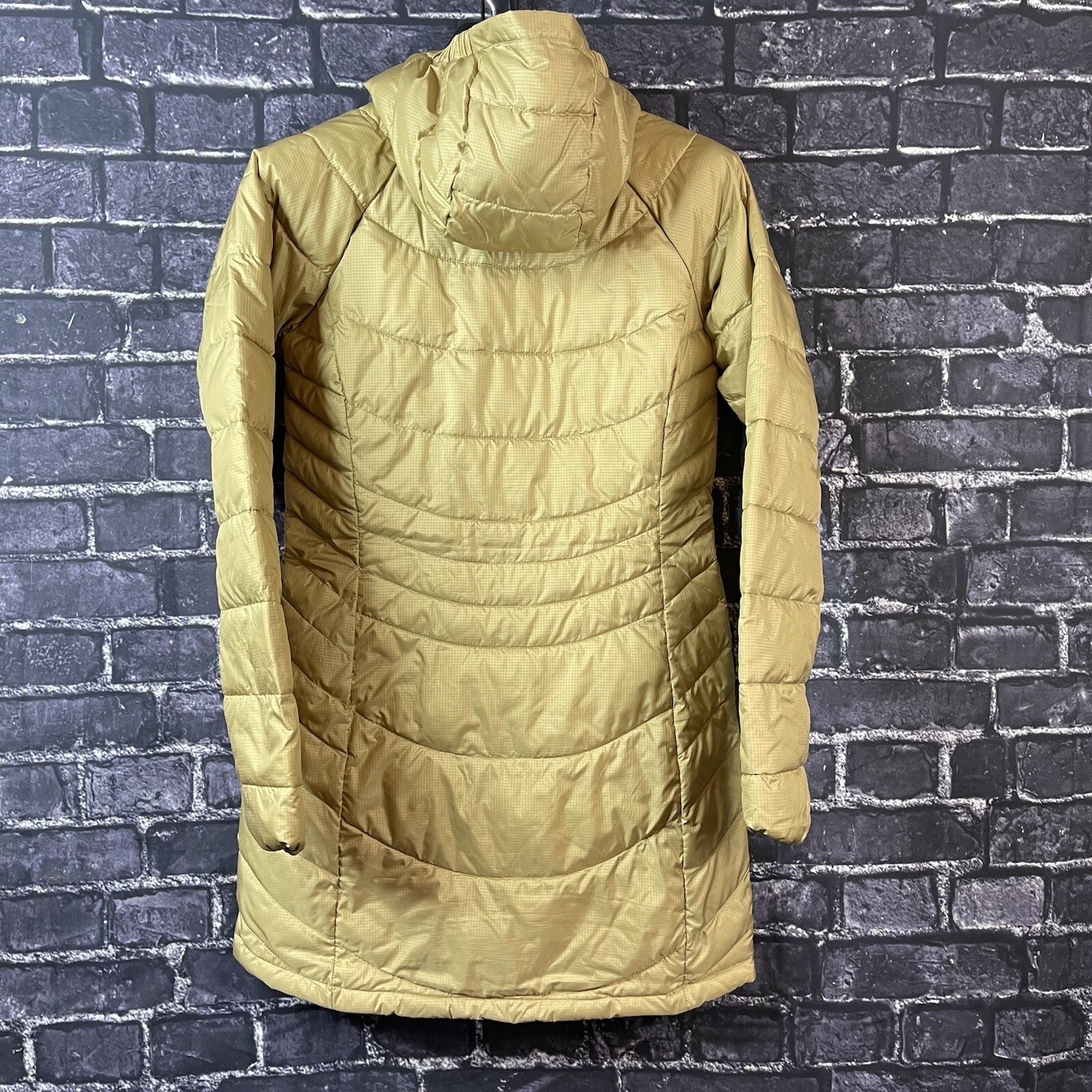 Columbia XS X-Small Karis Gale Long Hooded Jacket Stone Green
