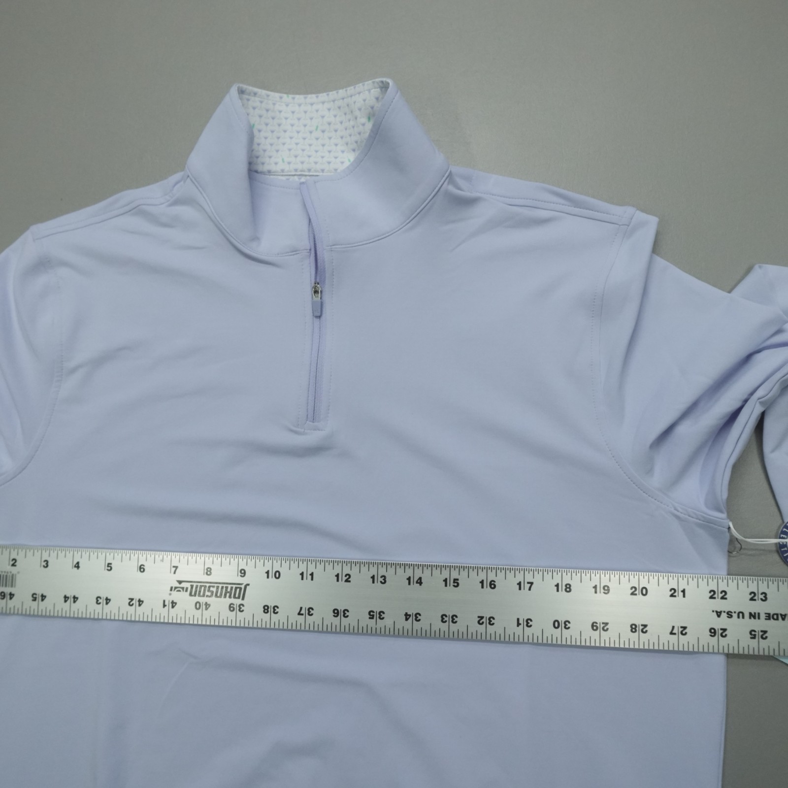 Kenneth Cole Golf Performance 1/4 Zip Pullover Stretch Wicking Baby Lavender