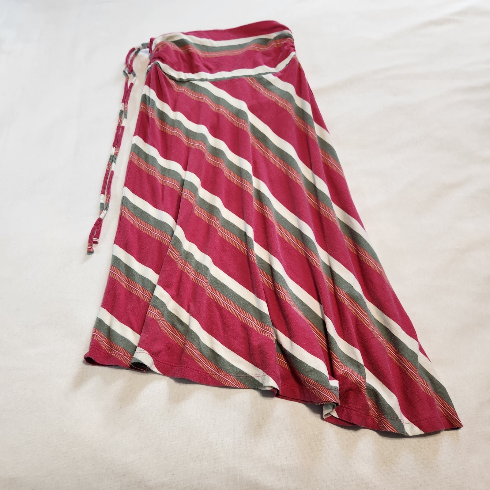 Patagonia Kamala Convertible Skirt Women’s S Pink Stripe Organic Cotton