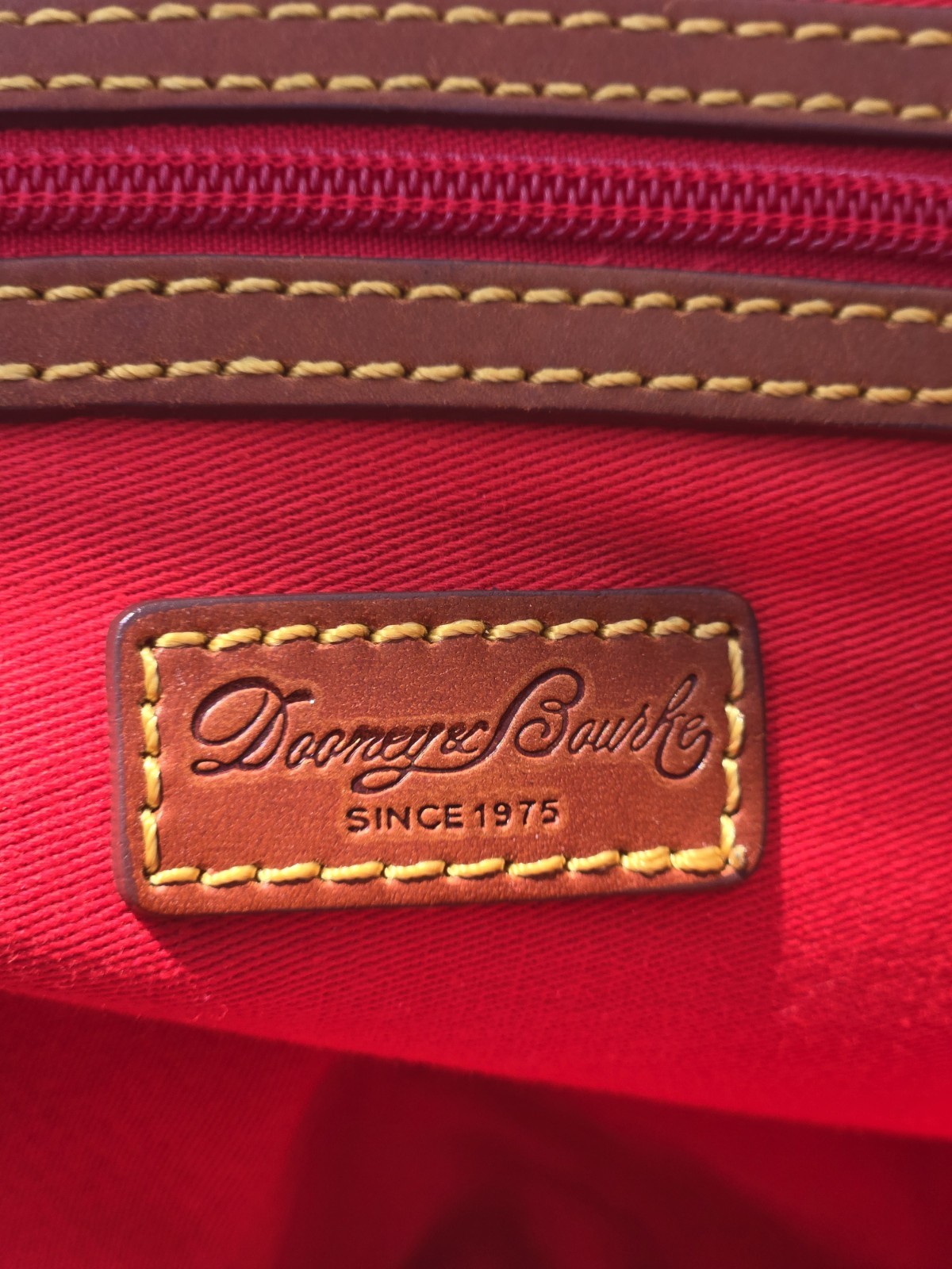 Dooney & Bourke Blue Multicolor Plaid Satchel Zip Red Lined Inner Pockets