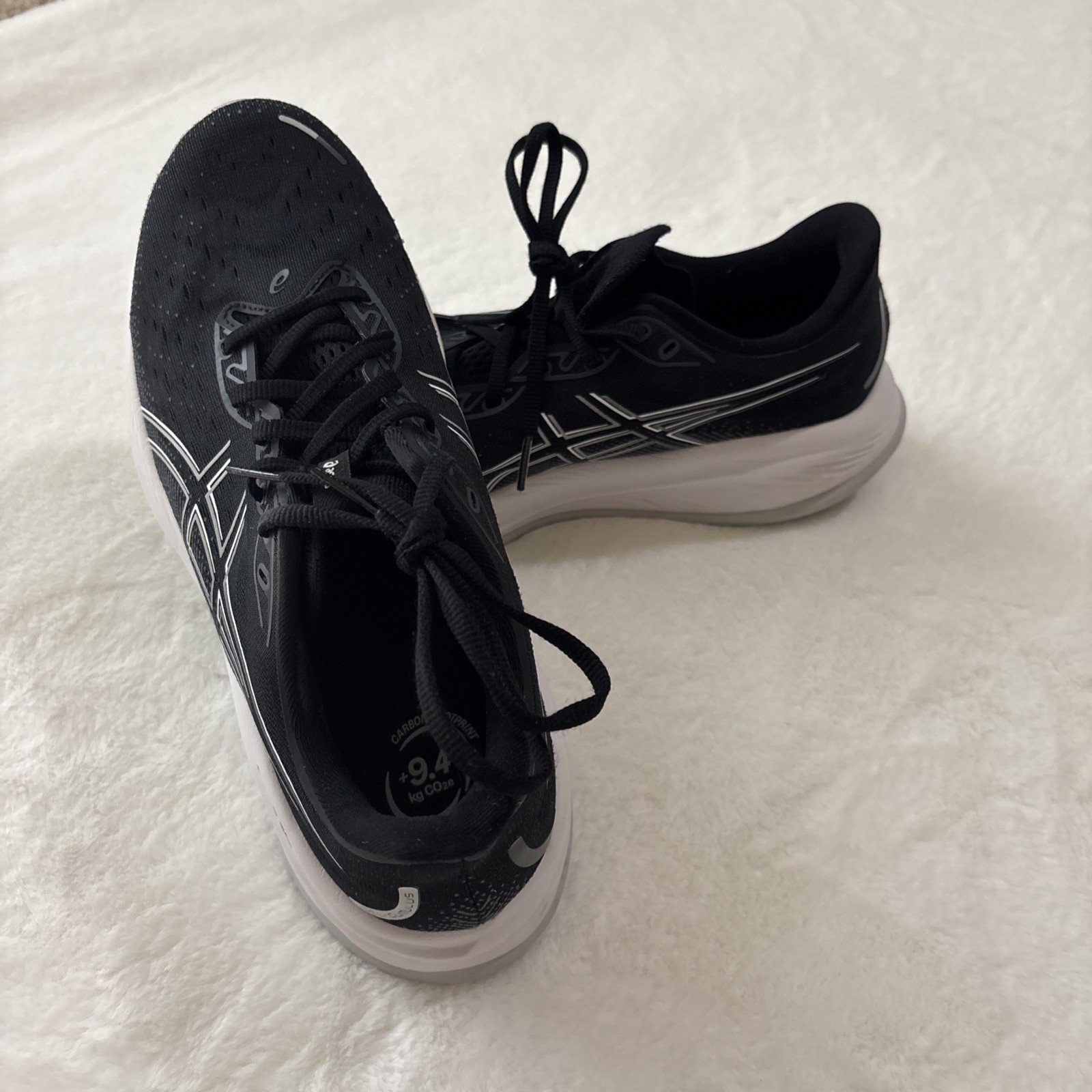 GREAT CONDITION – ASICS Gel Cumulus 26 Black Concrete Mens Size 10