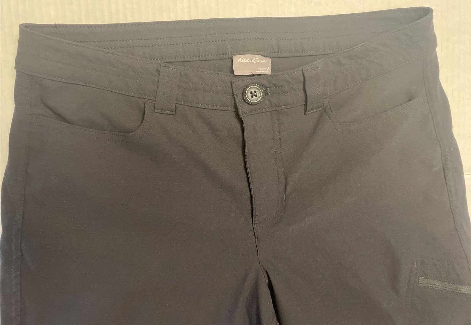Eddie Bauer Rainier Capris Womens 8 Black