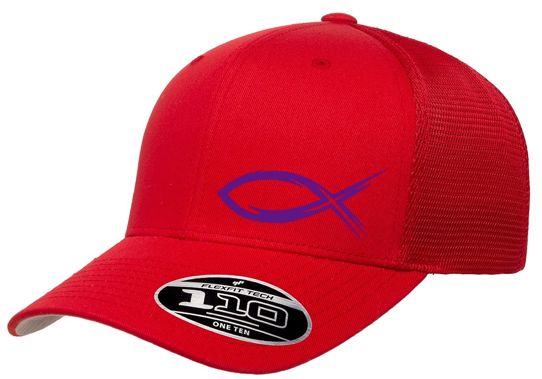 GOD JESUS RELIGION FISH TRUCKER SNAPBACK FLEXFIT 110M HAT *FREE SHIPPING*