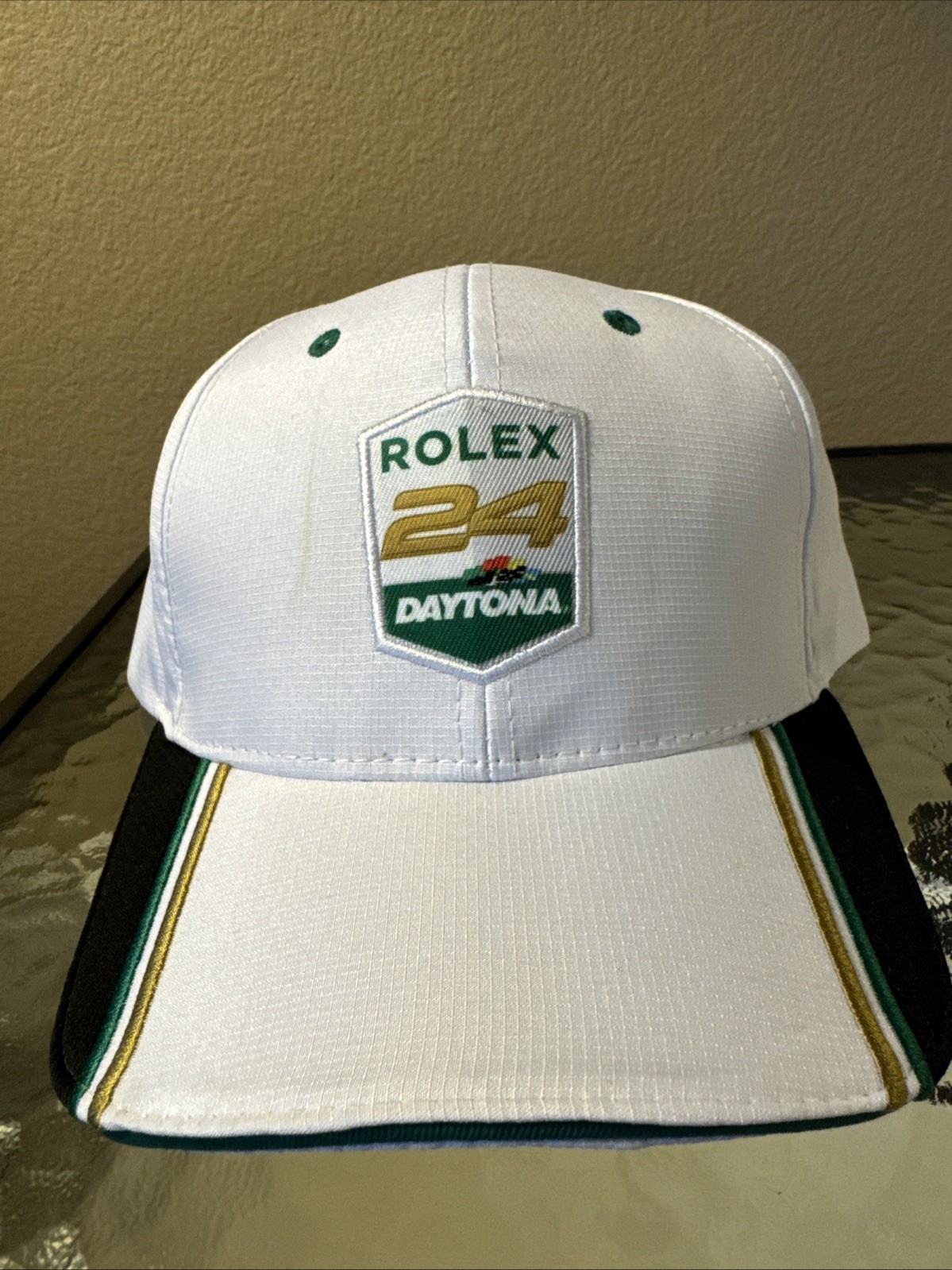 Rolex 24 At Daytona white adjustable baseball cap Promo Hat From Speedway 1