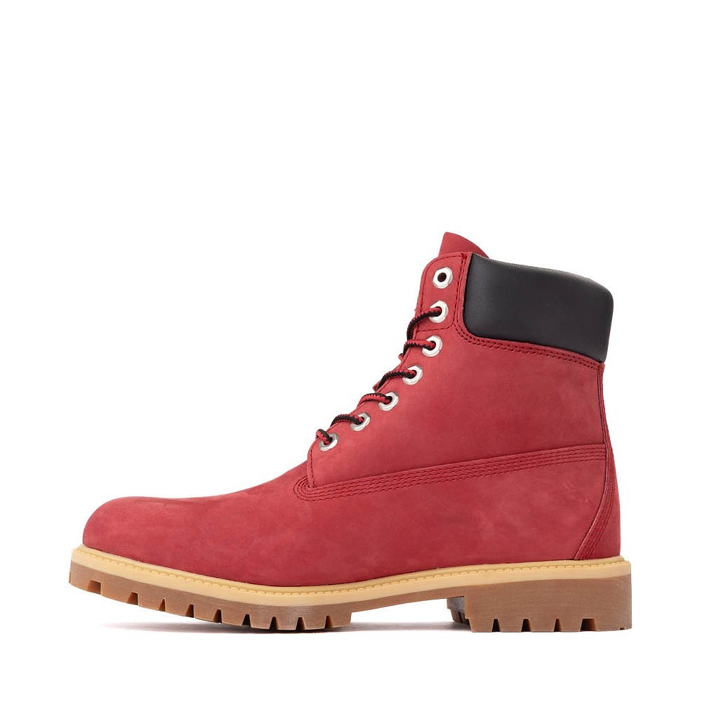 Men’s Timberland Prem. 6In Lace Waterproof Boot Dark Red Nubuck (TB0A41MW EQ1)
