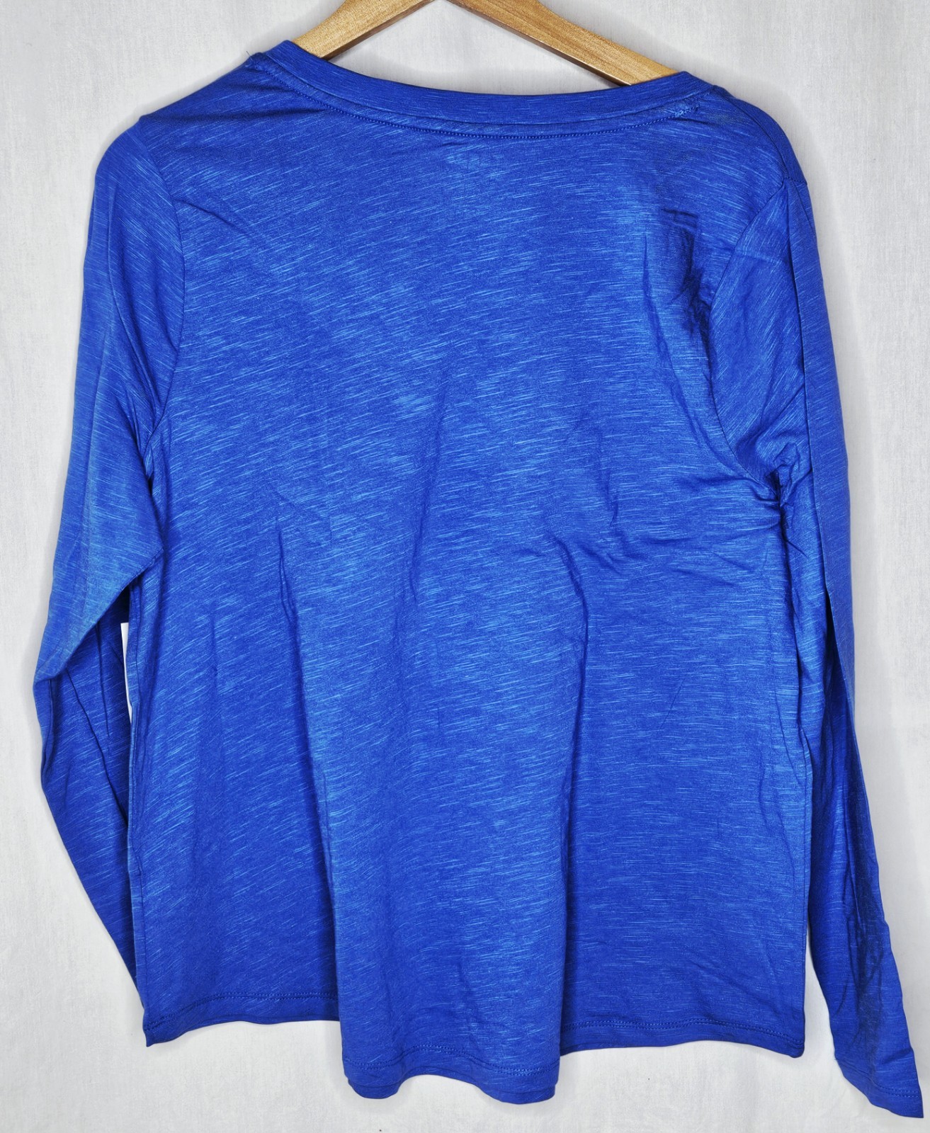 Terra & Sky Plus Blue Heron Semi-Fitted T-Shirt V-Neck Tencel Choose 0X 2X or 3X