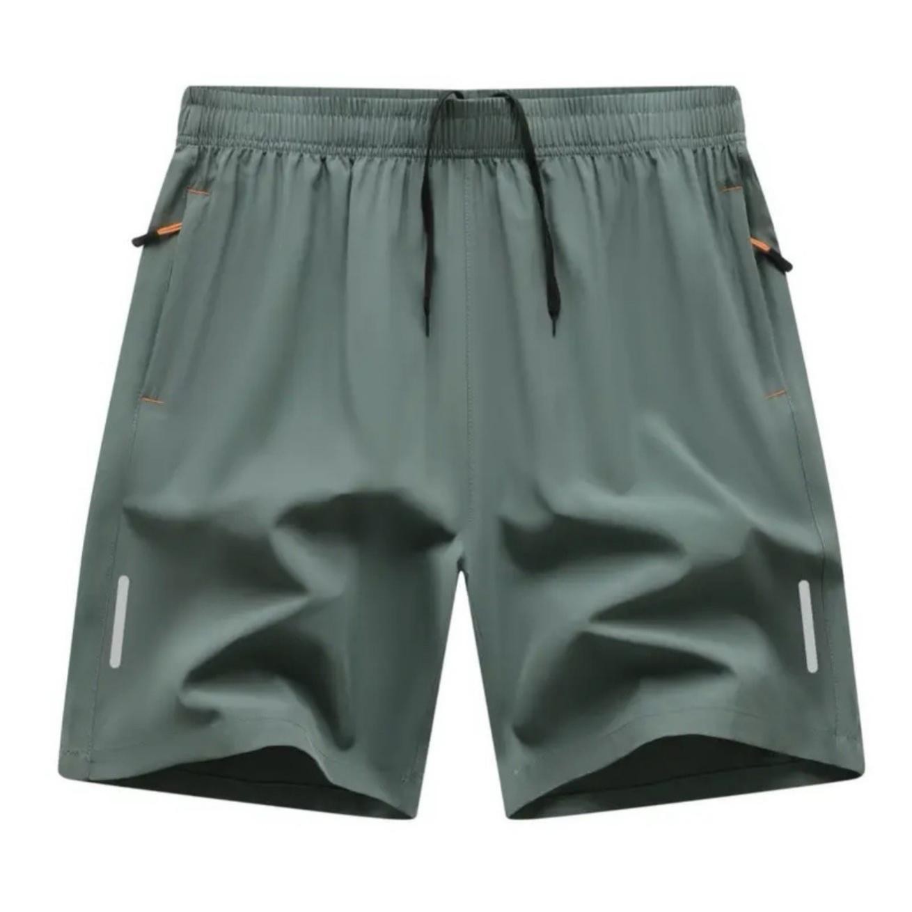 3 Pack Men’s Quick Dry Sports Shorts Black Grey Olive Green Athletic Bottoms