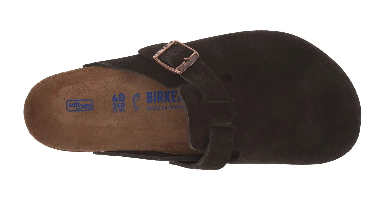 Birkenstock Boston Mocha Suede Leather Clog Shoes Narrow/Wide EU 37-45 Unisex
