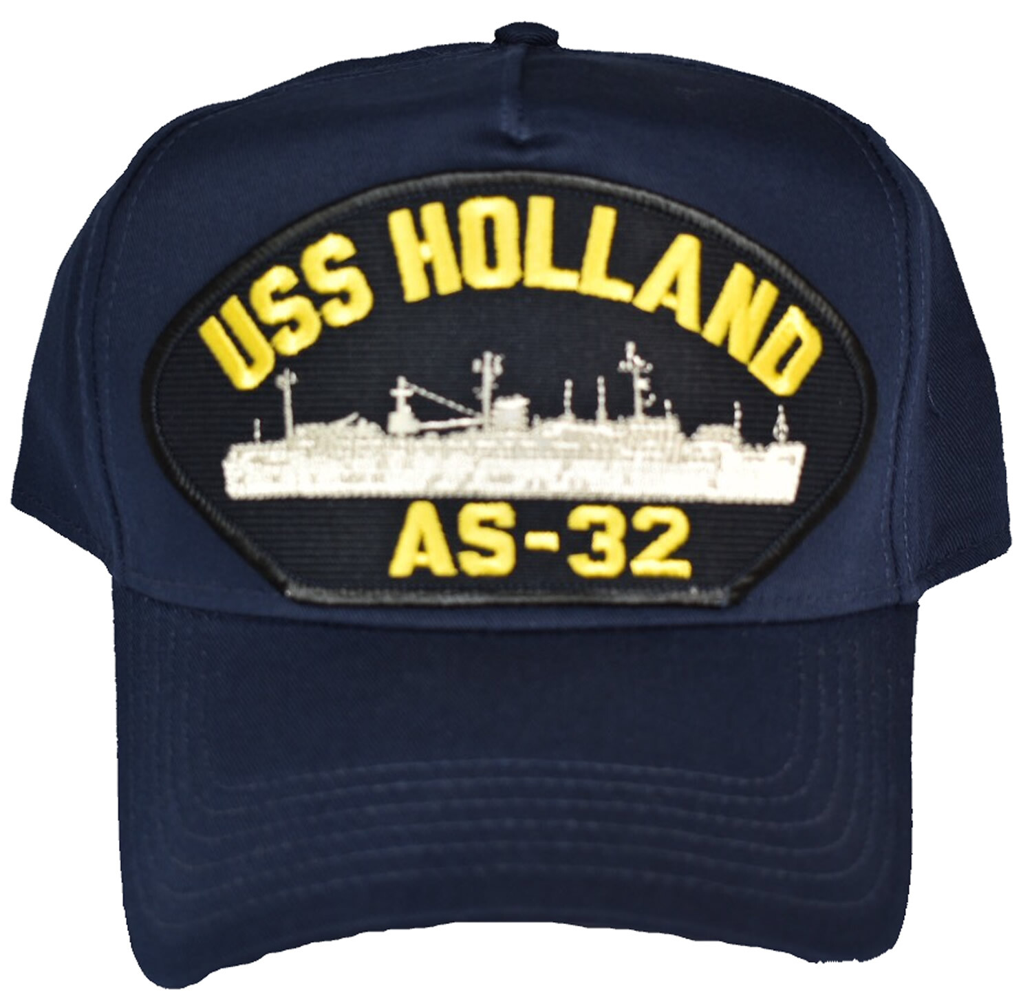 USS HOLLAND AS-32 HAT – NAVY BLUE – Veteran Owned Business