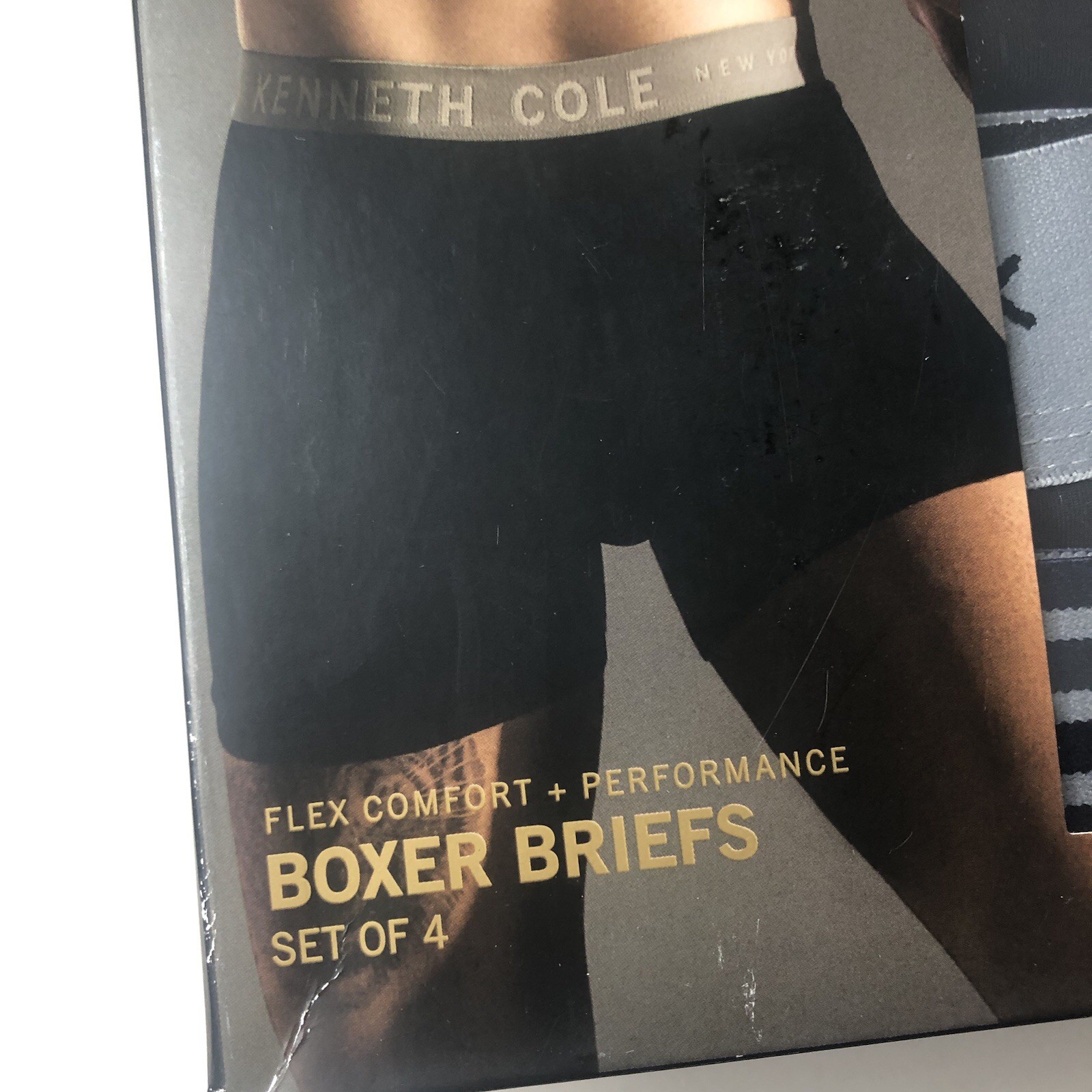 Kenneth Cole New York Flex Microfiber Boxer Briefs 4 Pack Performance Comfort