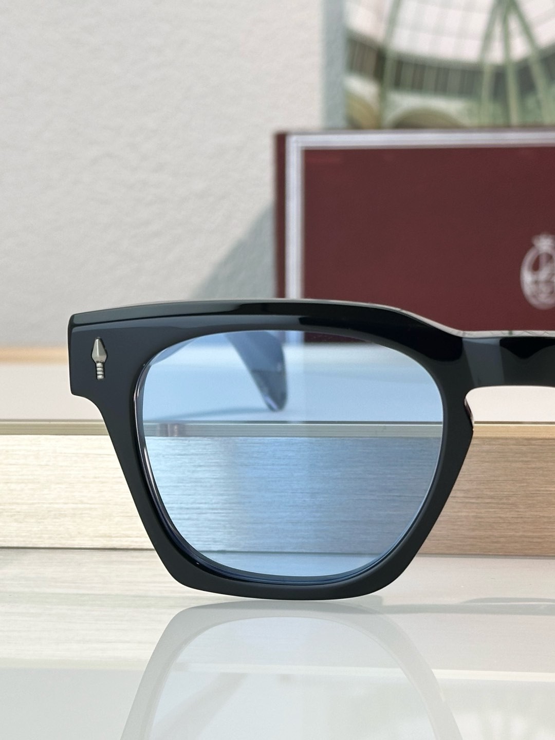 JACQUES MARIE MAGE Sunglasses JMM RAWLINS Handcrafted Black Frame 49-23-146