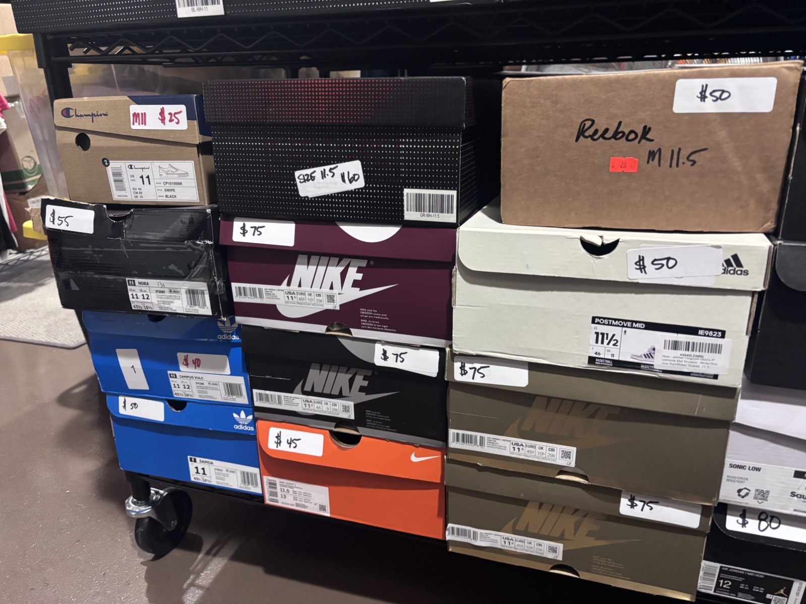 10 Pairs Men’s & Women/kids Shoes Reseller Lot -New With Box ALL Random