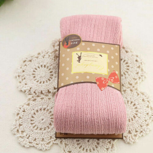 Women Woolen Yarn Knitted Footed Tights Pantyhose Winter Warm Stretch Stockings