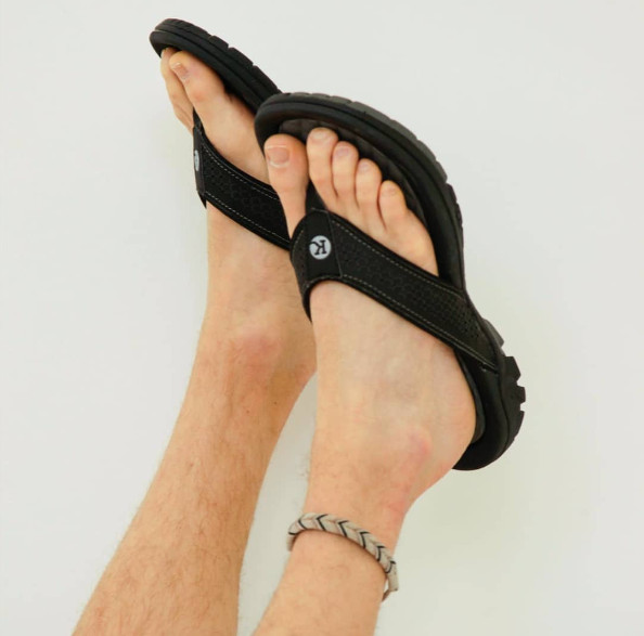 Men’s Kaiback Lakeside Sandal – Outdoor Sport Flip Flop Tough Tread Arch Support