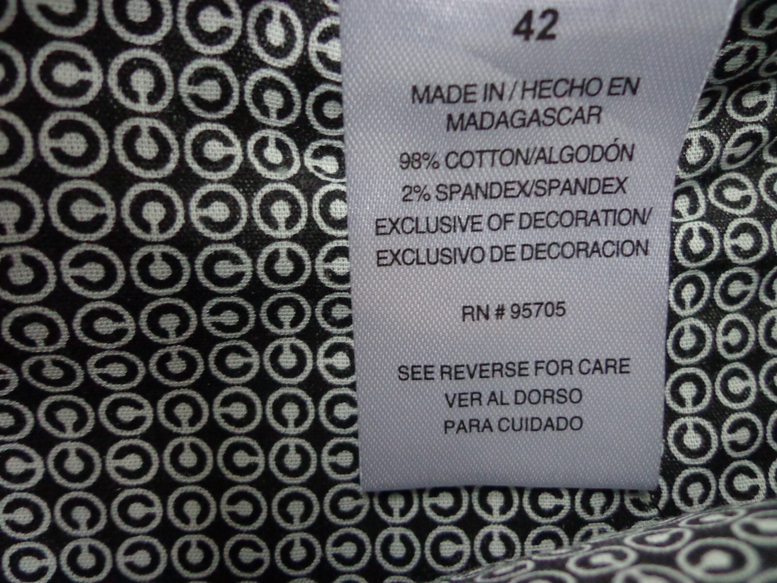 Iron Co Stretch Cargo Shorts Regular Fit Cotton Blend Black Soot Size 42
