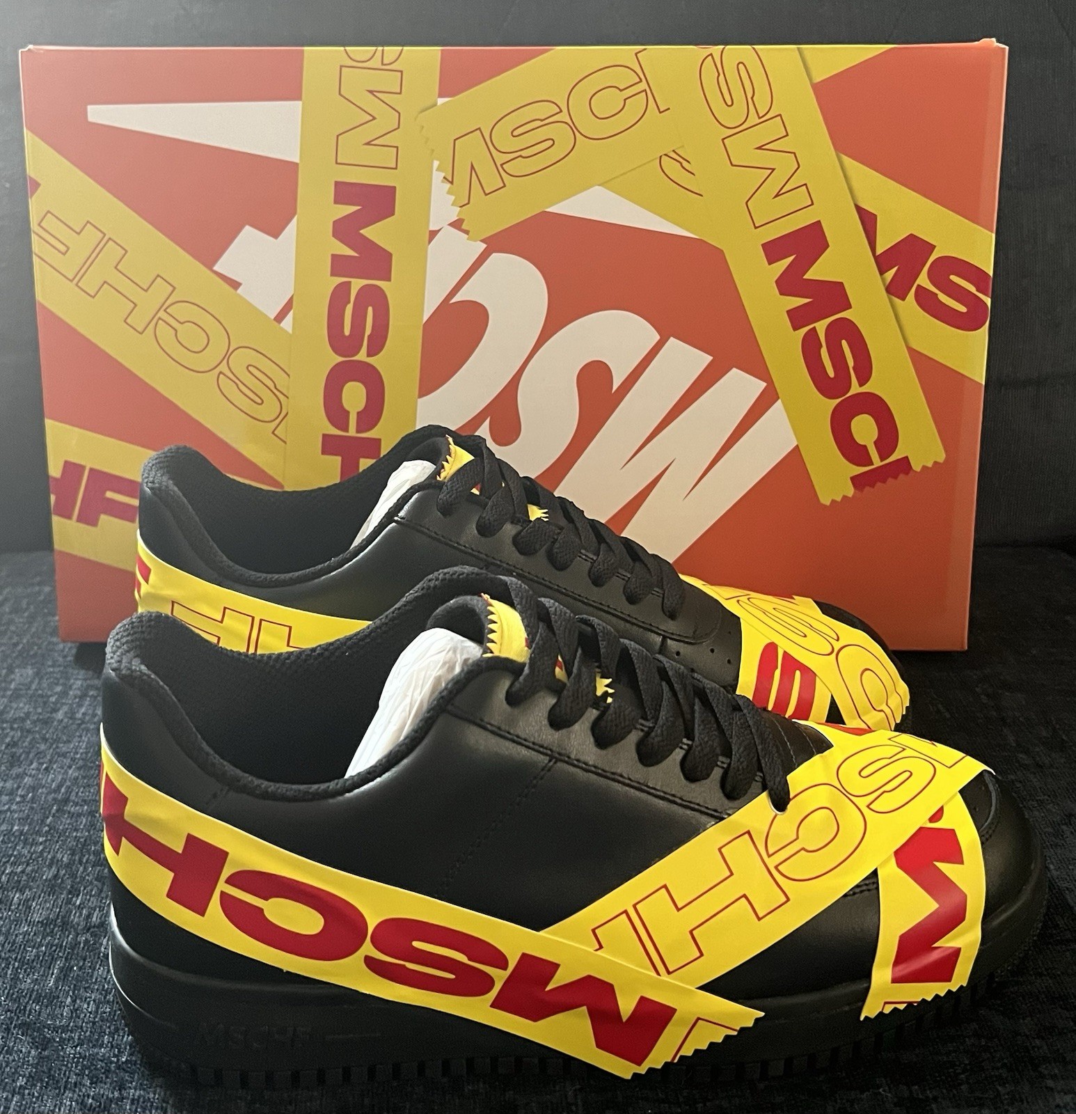 MSCHF TAP3 “Limited Edition” Men’s Size 7 “BLACK/ YELLOW/RED Shoe MSCHF -007