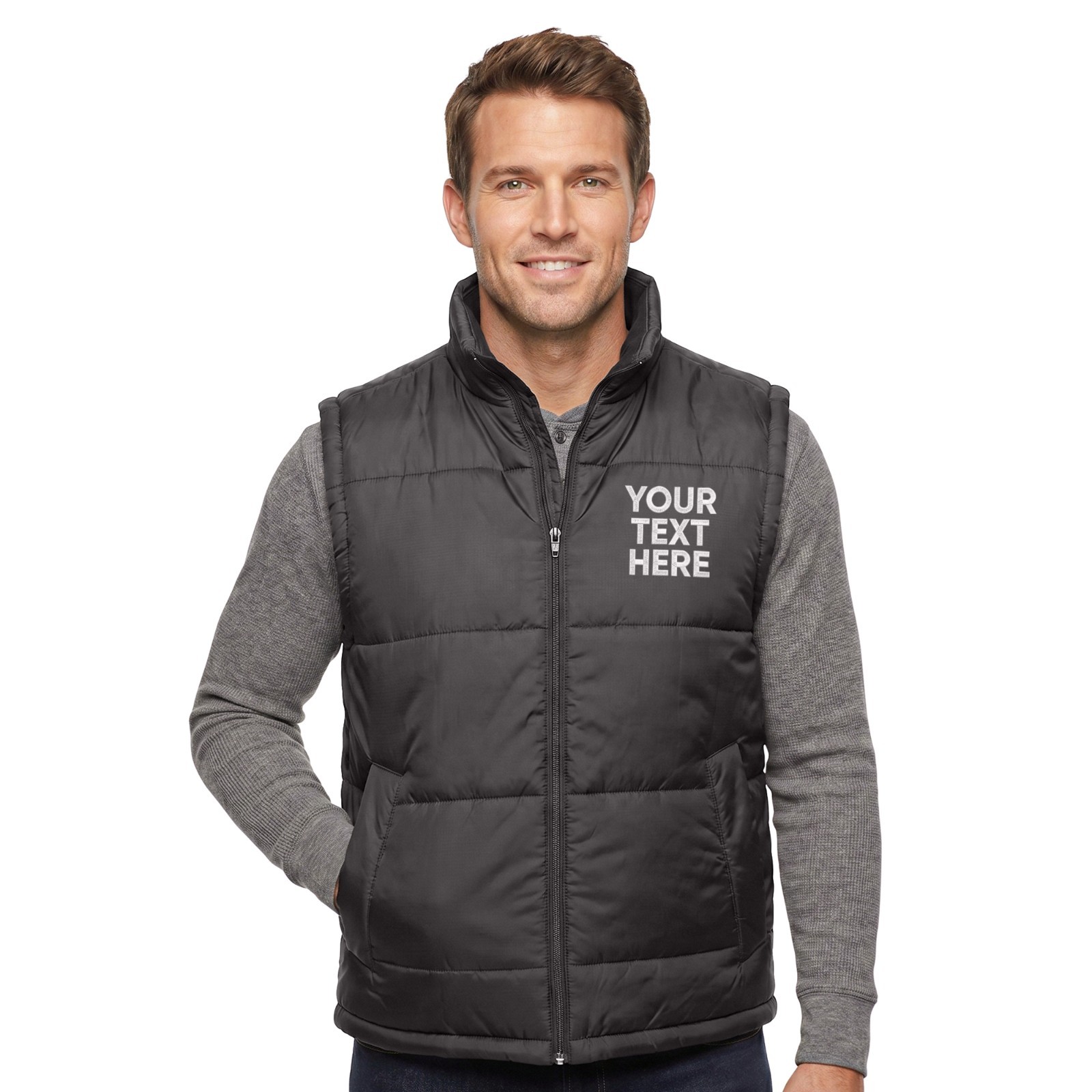 Personalised Bodywarmer | Custom Printed Text & Logo Workwear Core Padded Gilet
