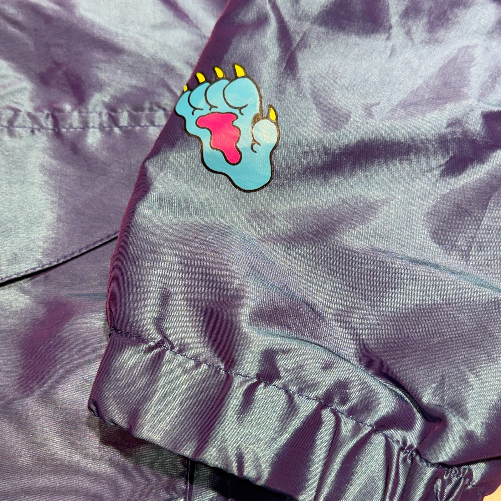 Killer Acid Jacket Mens Large Windbreaker Psychedelic Graphic Print No Bad Trips