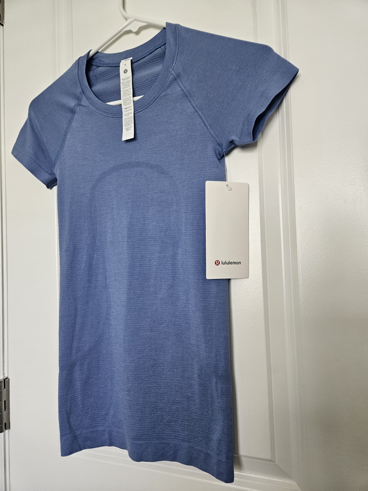 NWT Lululemon Swiftly Tech Short-Sleeve Shirt 2.0 Prep Blue Size 0
