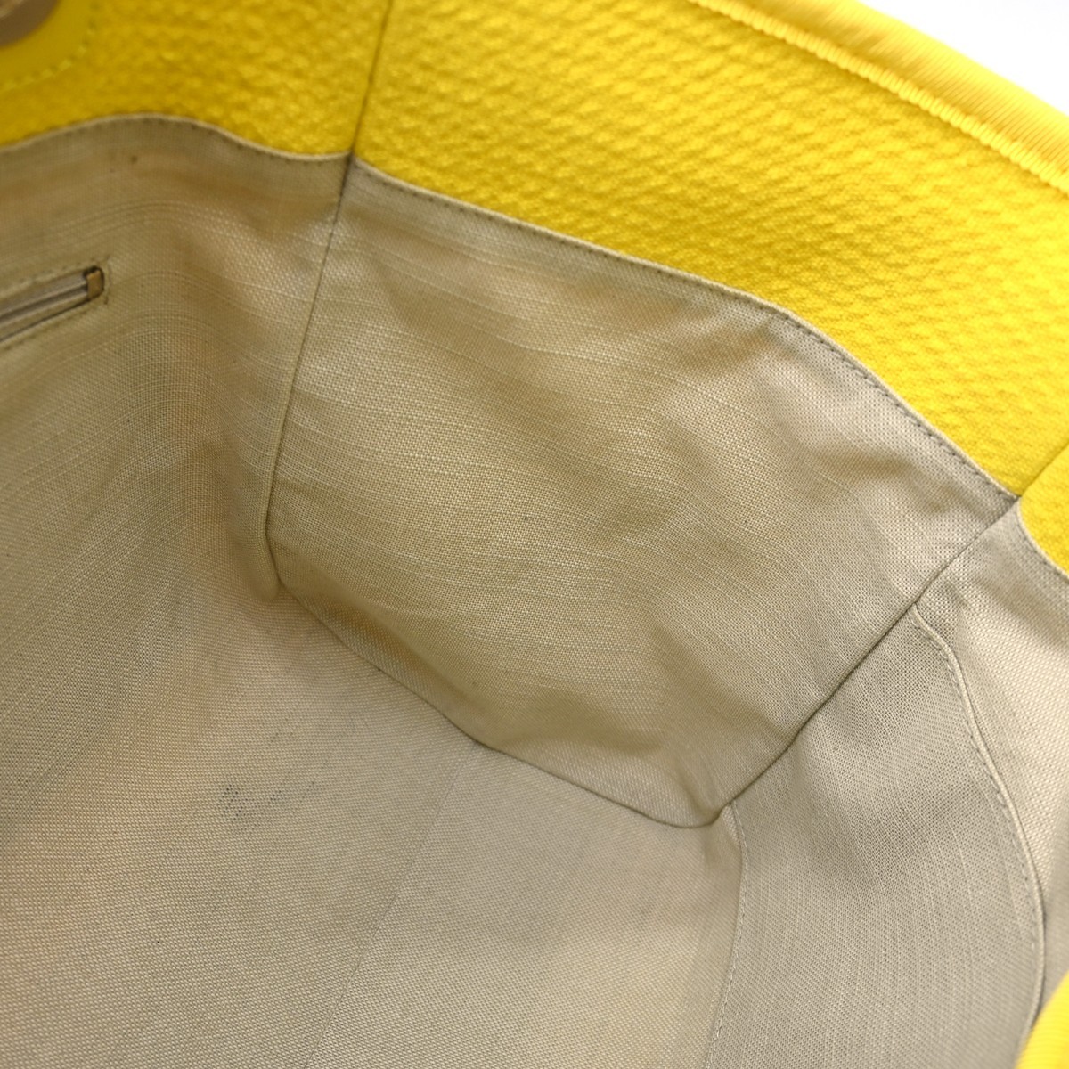 Chanel Yellow Canvas Small Deauville 2way Tote Bag KQ01245