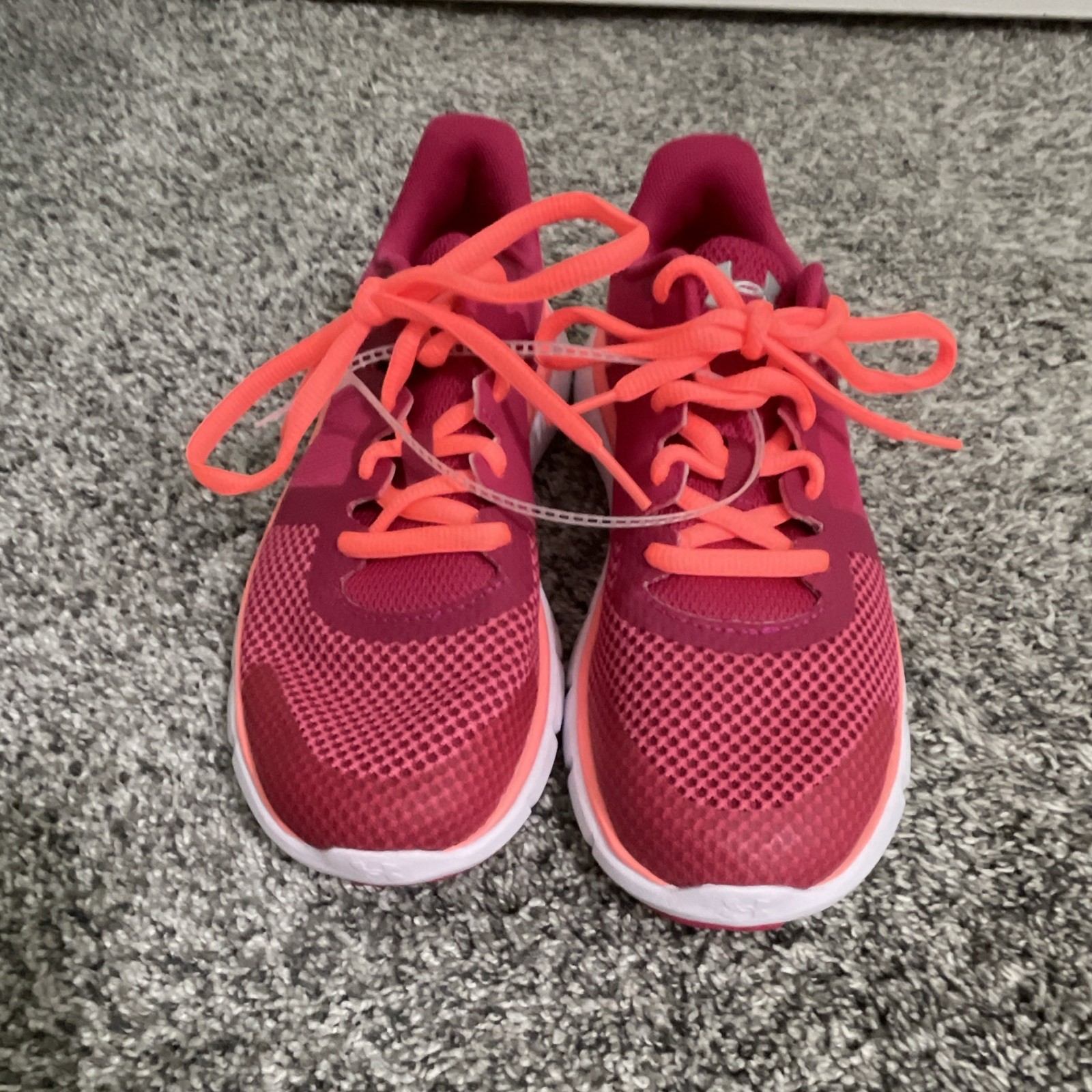 Under Armour Youth Micro Sneakers Pink/Neon Orange US Size 4Y