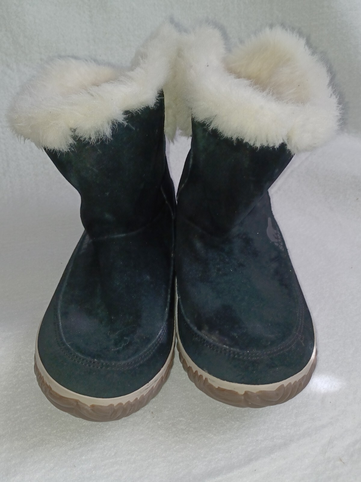 Sorel Women Boots Black Out and About Bootie Fur 11.0 NL-3073-011 Size 7