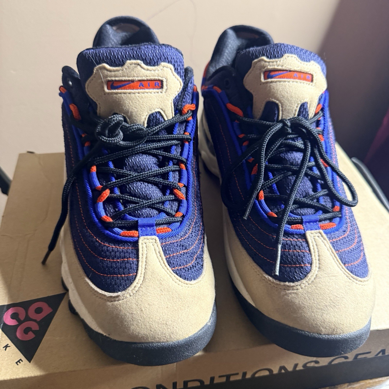 Nike Air Skarn ACG Sand Racer Blue Trail Running Shoes Mens Sz 7.5