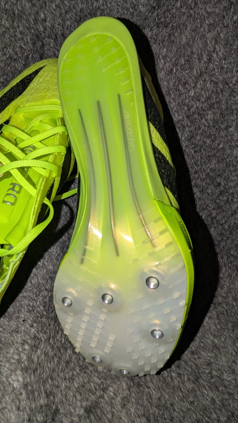 Adidas Adizero Prime SP 3 Strung Lucid Lemon Track Spikes (8.5) IH5800