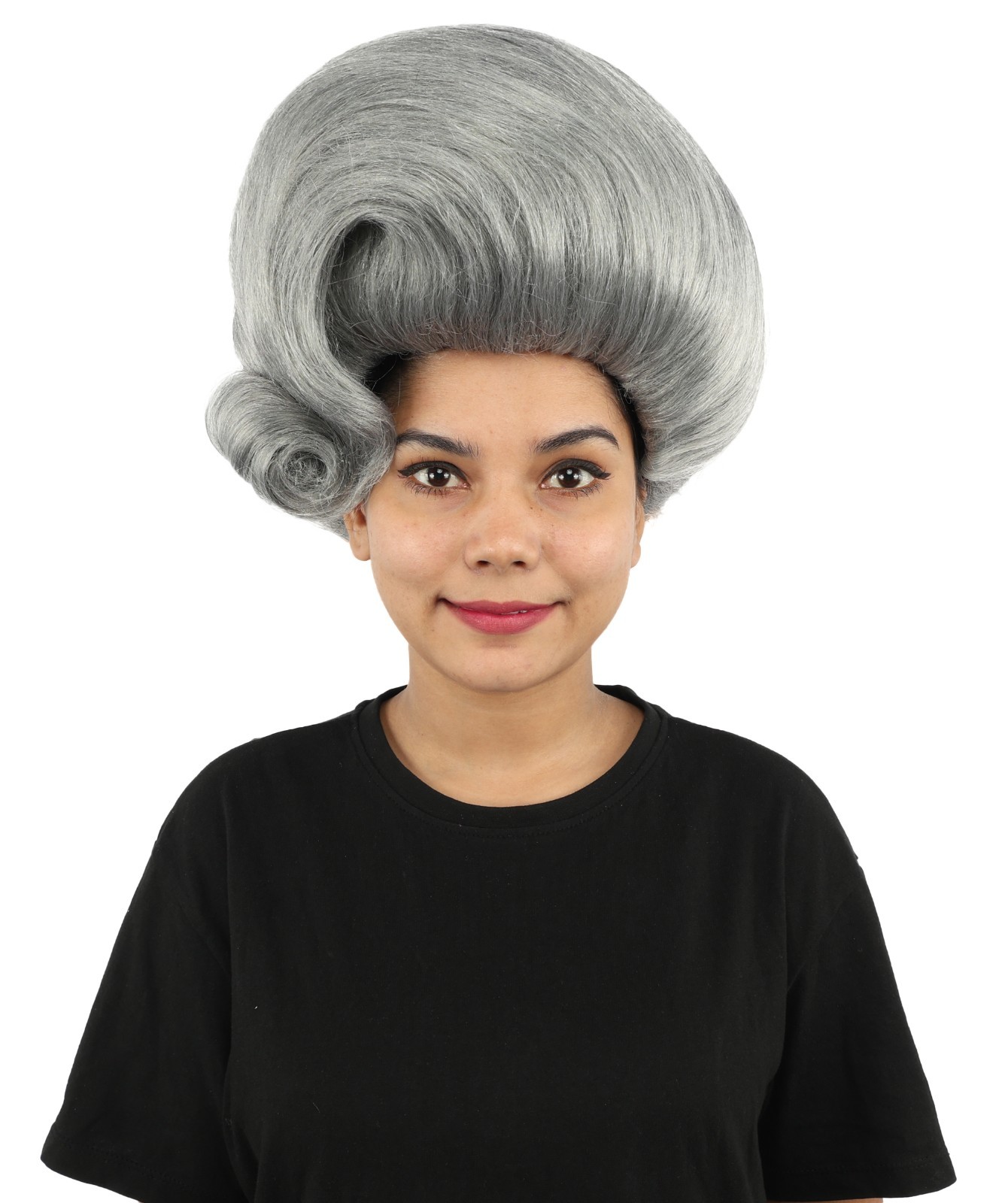 Architectural Beehive Wig, Monochromatic steel grey, create of synthetic fiber
