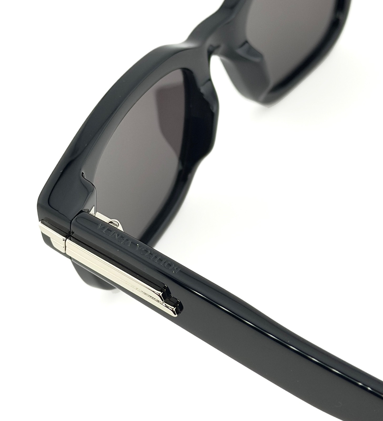 BOTTEGA VENETA 1411 BV1411S Black Classic Squared Unisex Sunglass 001 Authentic