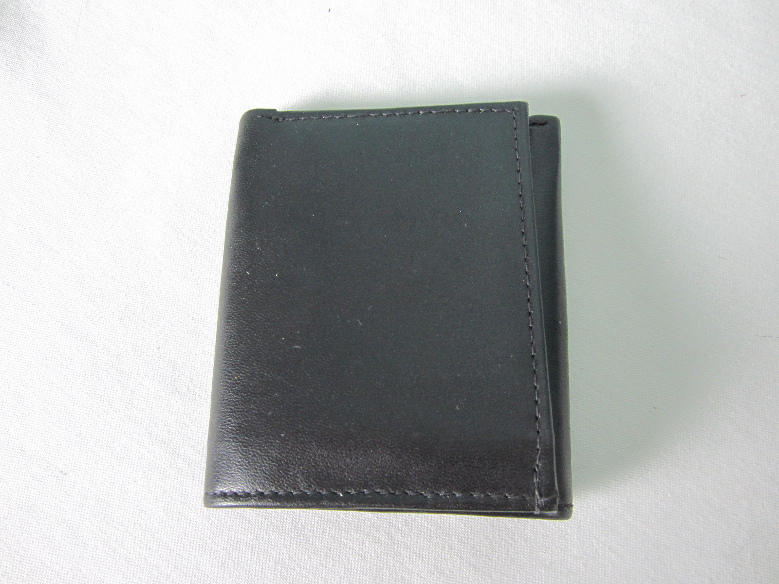 Mens Marshall Leather Wallet Black Billfold 8 card slots plus ID Window New