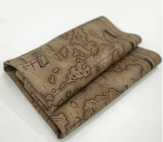 Pirate Treasure Map Costume Prop PU Artificial Leather
