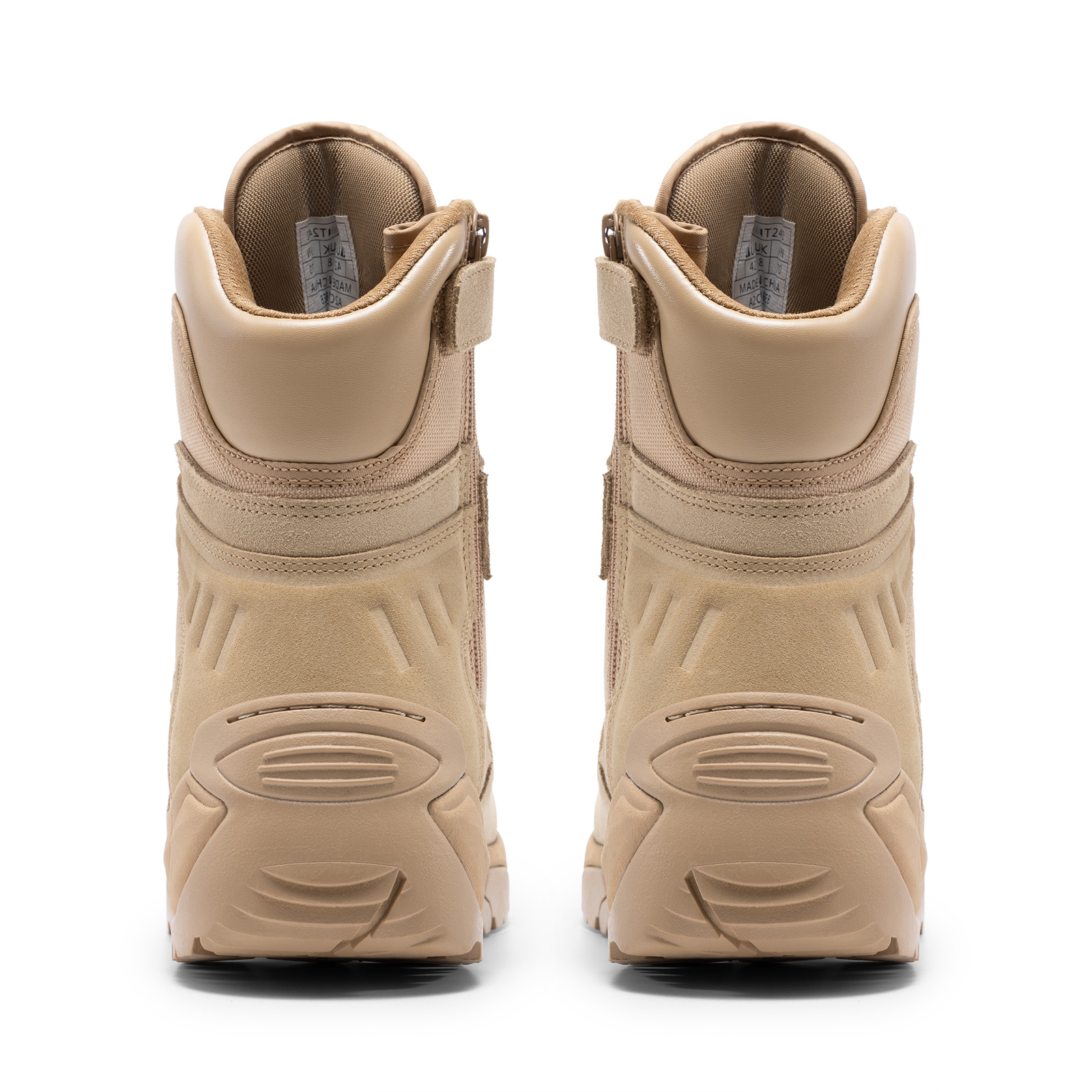 Men’s Military Combat Boots Tactical Work Boots Outdoor Side Zipper Shoes