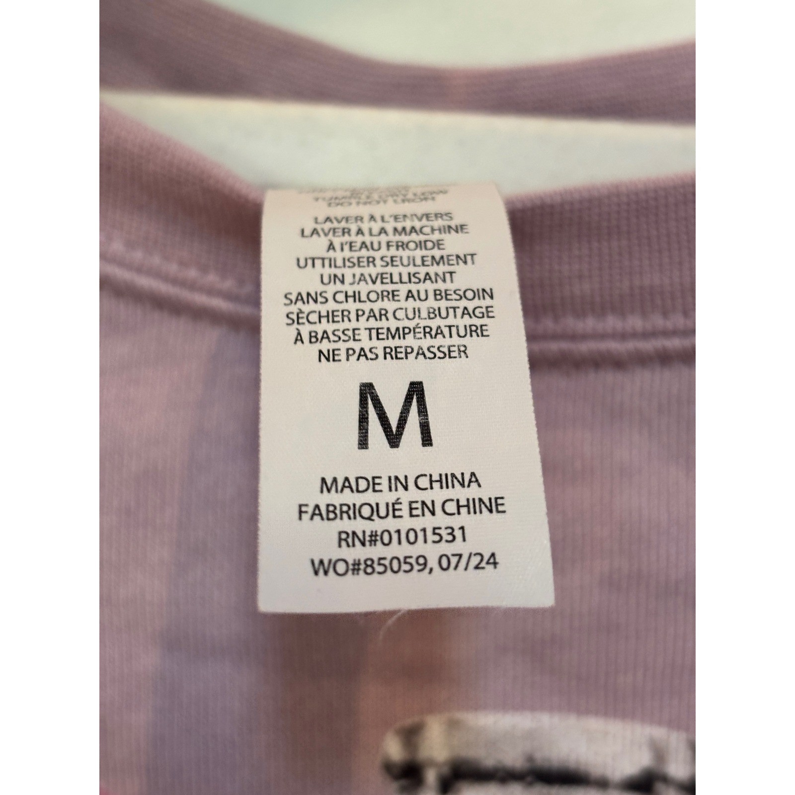 Coca-Cola Diet Coke Pink Bow Graphic Sweatshirt Lavender Purple Womens Medium