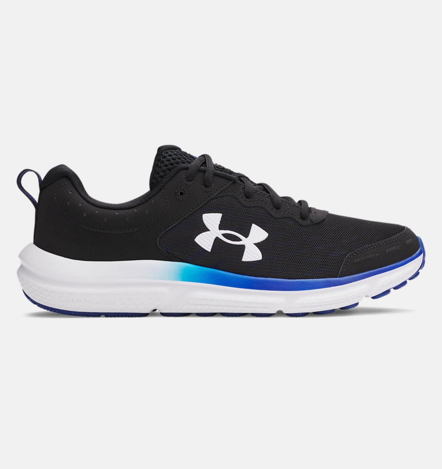 Under Armour Men’s Running Shoes Charged Assert 10 Black Royal White 3026175