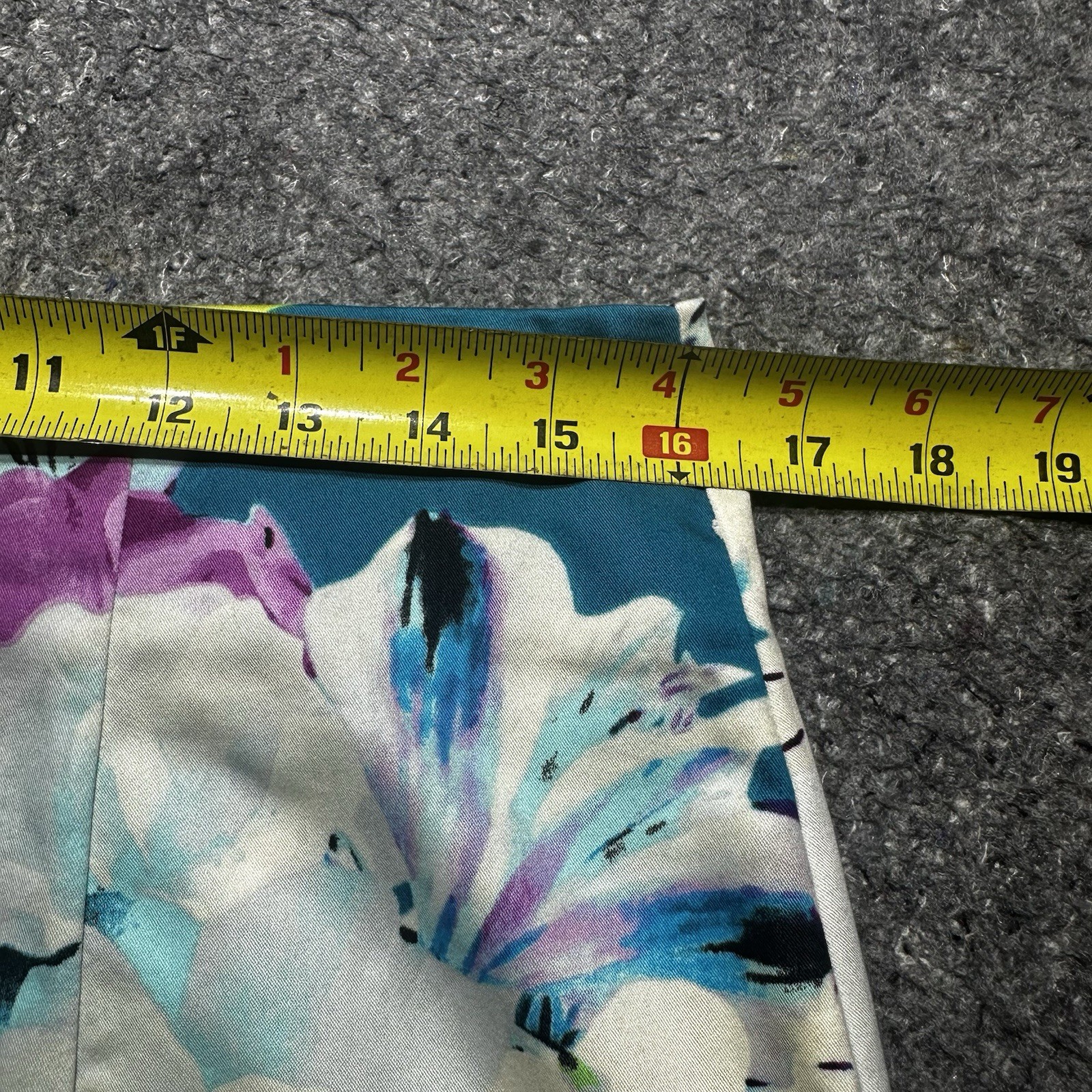 Worthing Skirt Women 14(32×23)Floral Print Straight Pencil Back Zipper W/Slit