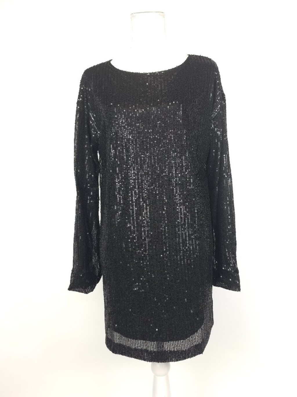 Motel Rocks Liama Sequin Long Sleeve Dress Small