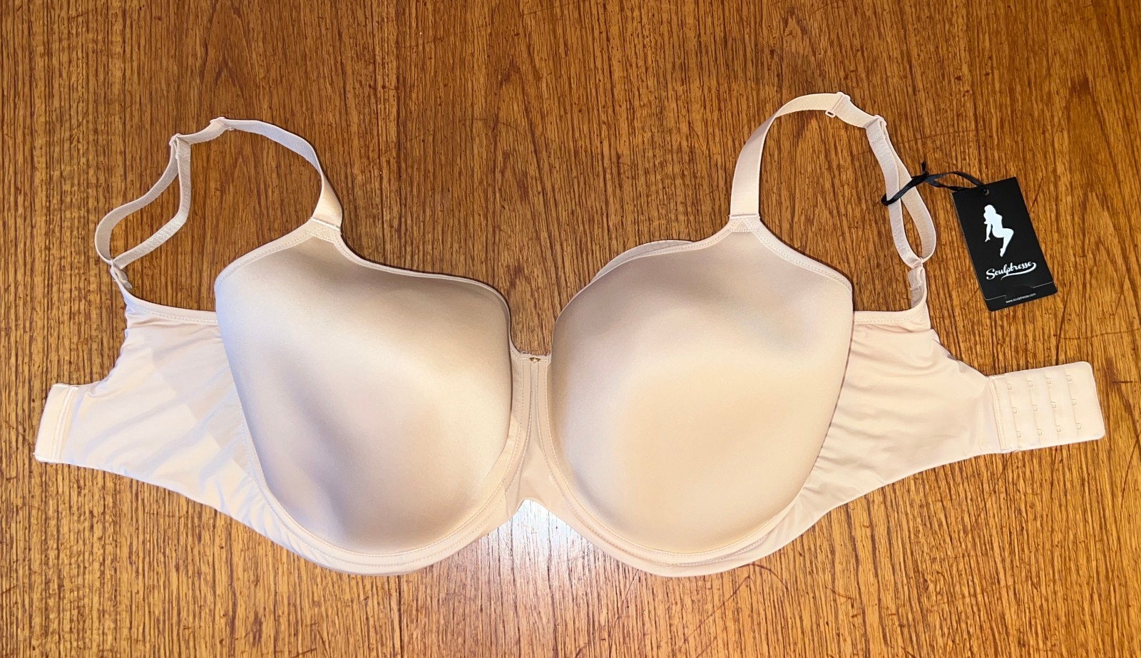 NWT! Sculptresse Elegance 10401 Smooth Molded Spacer T-Shirt Bra In Honey, 36HH