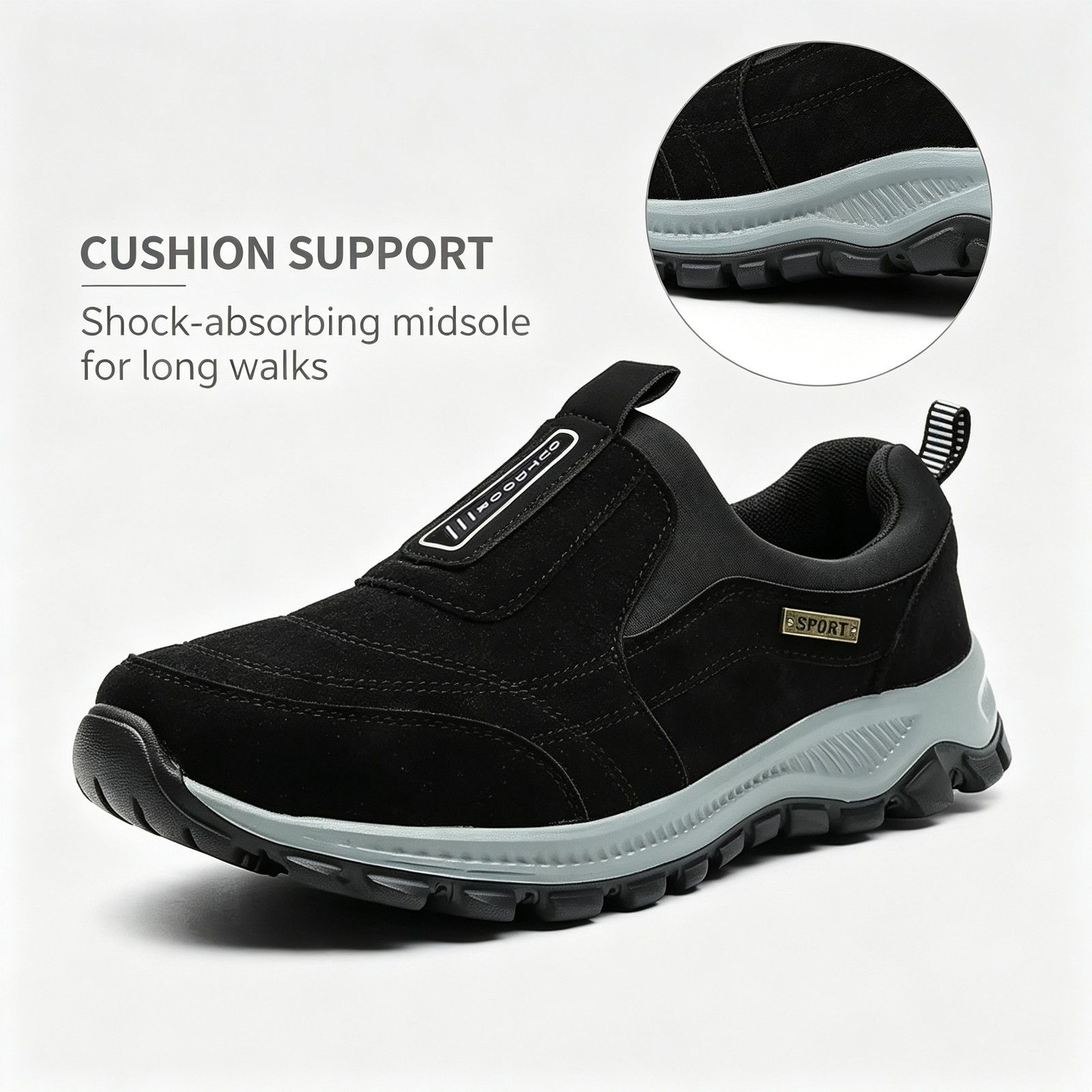 Men Slip On Loafer Sneakers Casual Athletic Outdoor Walking Footwear
