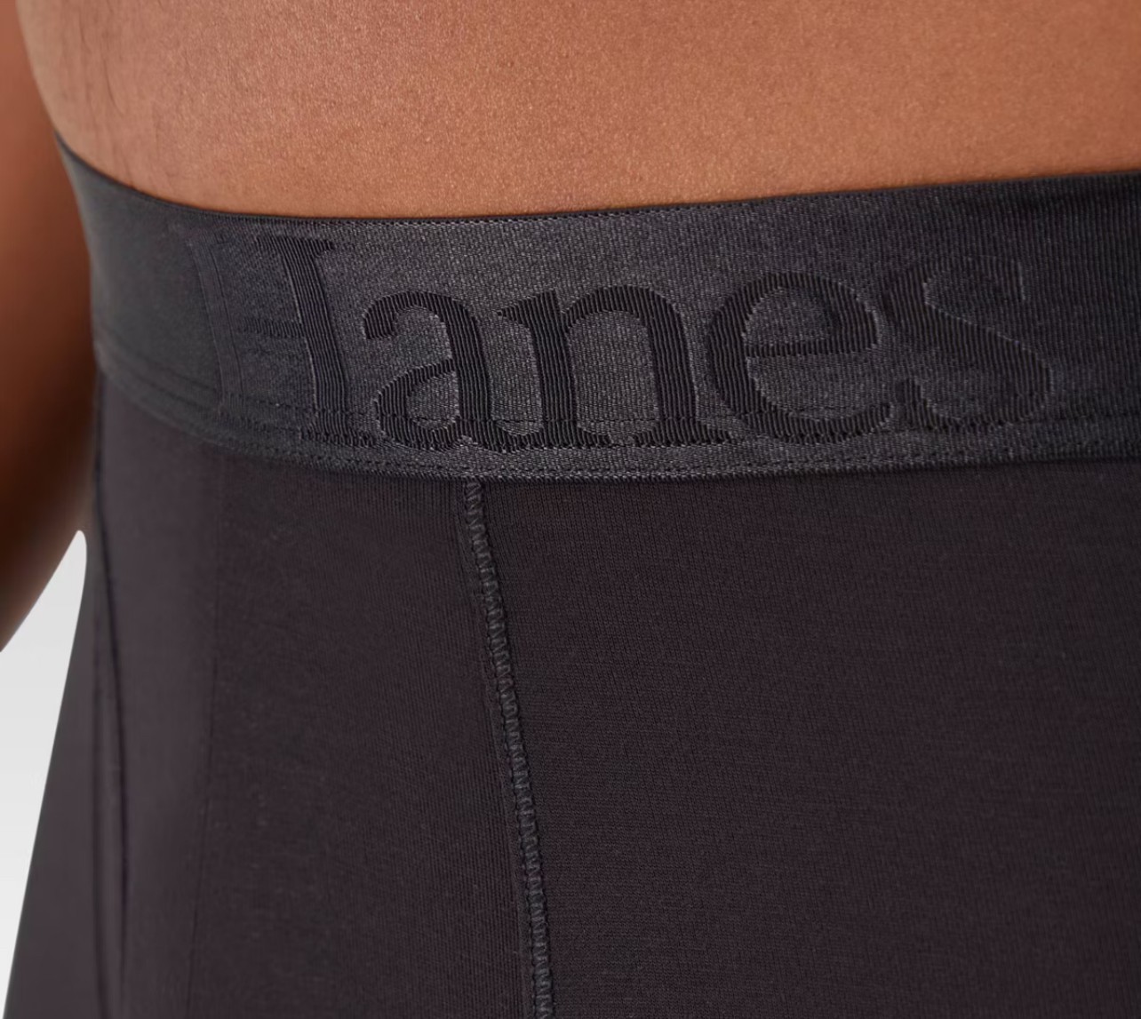 NEW~ Hanes sz M 32-34″ Mens Boxer Briefs Modern Soft Trunks Blue Blk 2 pk #29