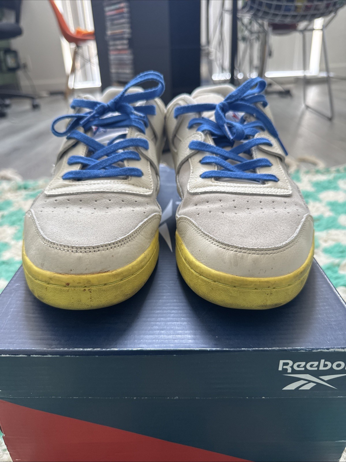 Awake NY x Reebok Workout Plus “Sandtrap / Blue” Size 12.5
