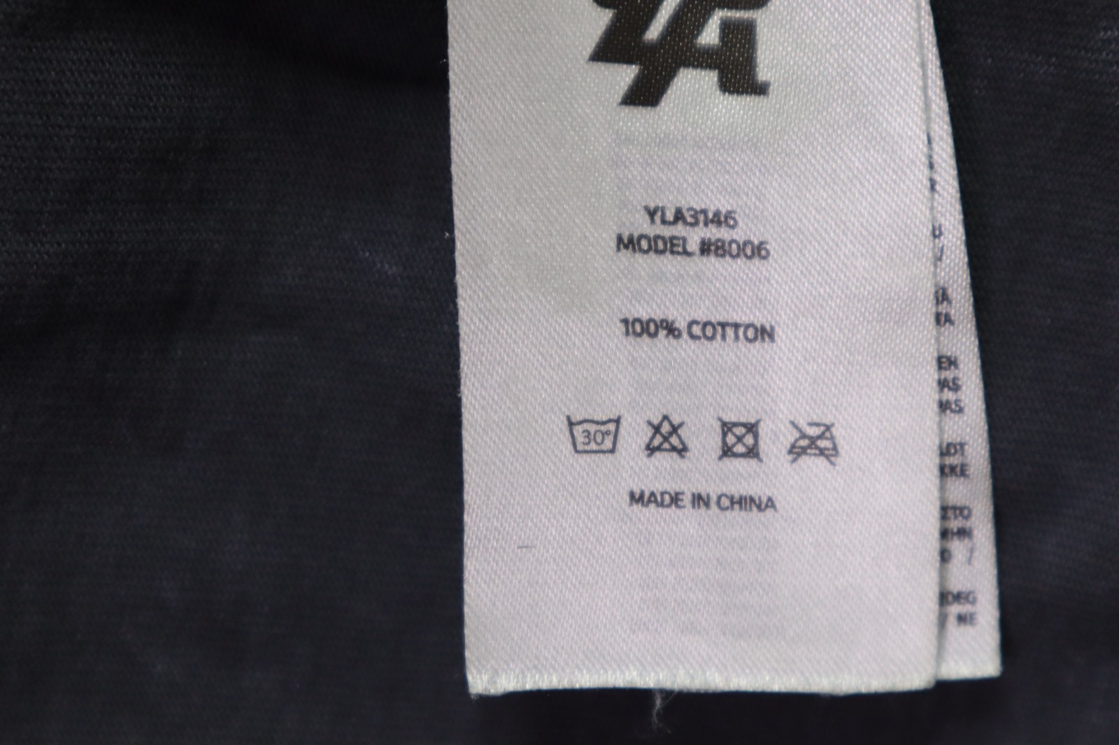 Youngla Shirt Mens Large Shadow Twofer Longsleeves Charcoal Wash Cotton