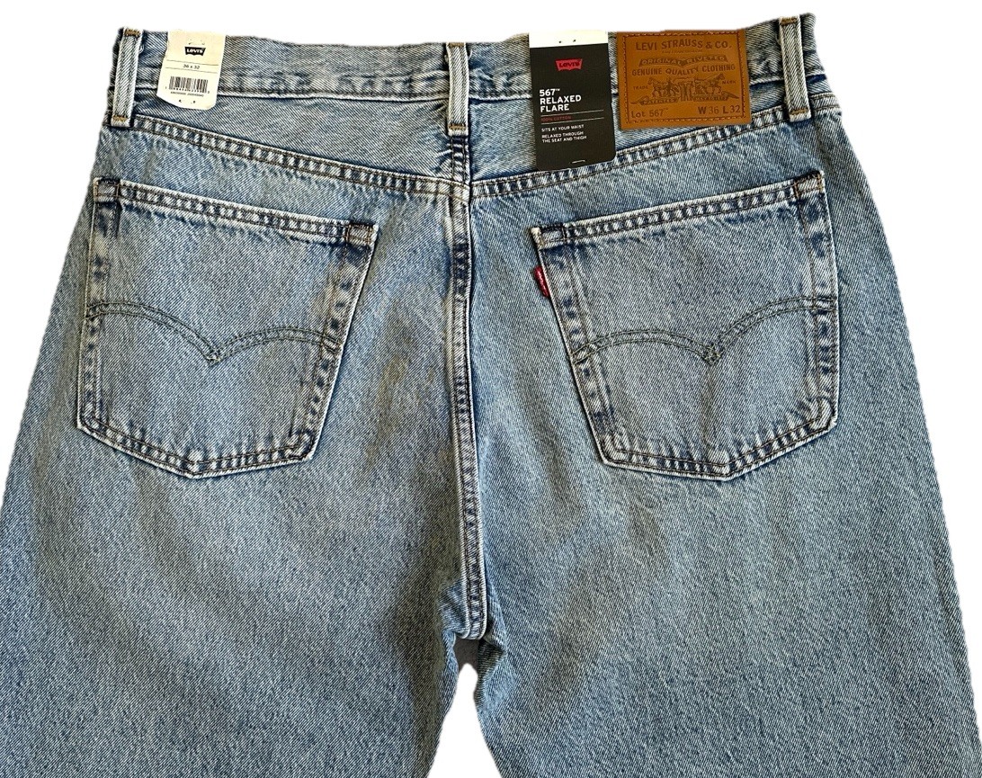 Levi’s Premium Men’s 567 Relaxed Flare Jeans
