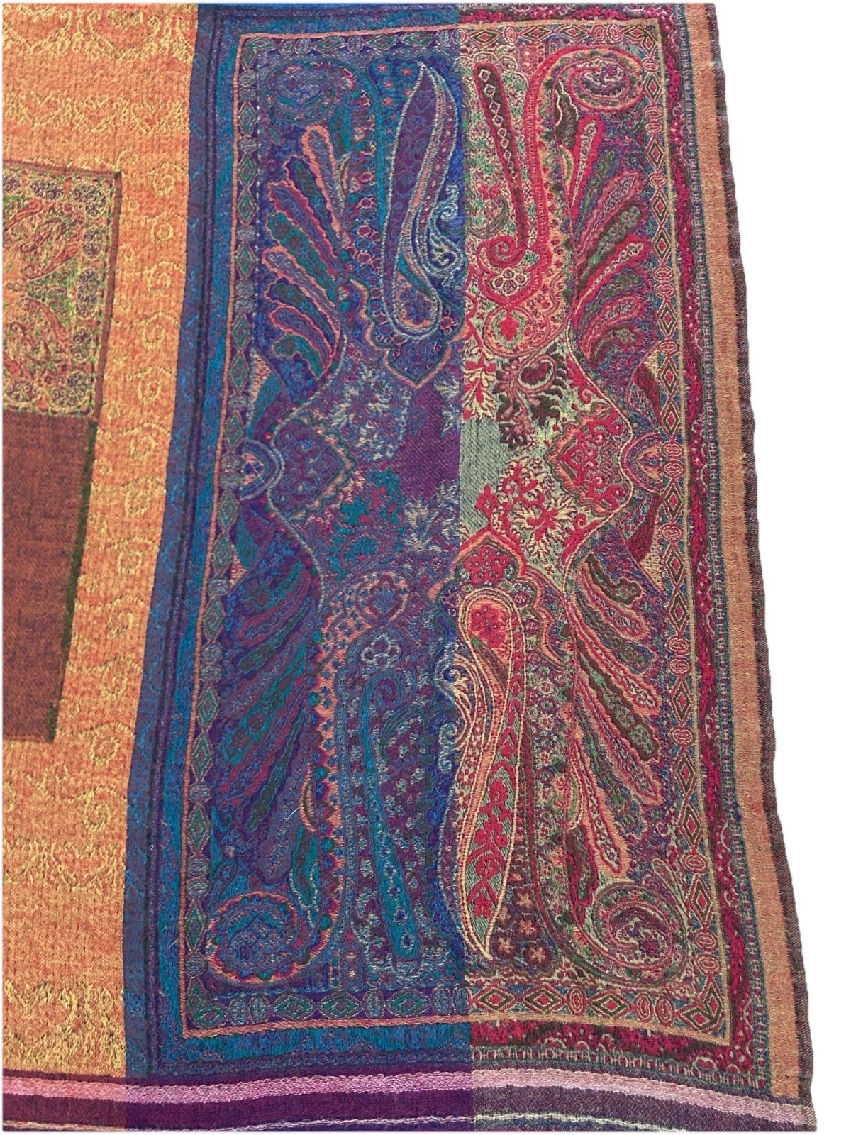 Moksha Fine Wovens 100% Pure New Wool 75″ Length x 36″ Width Throw / Pashmina