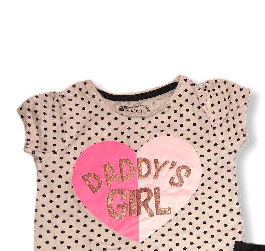 BABY GIRL DADDY’SGIRL TSHIRTS & SHORTS SETS 18/24 MONTHS SUMMER CLOTHES PRIMARK