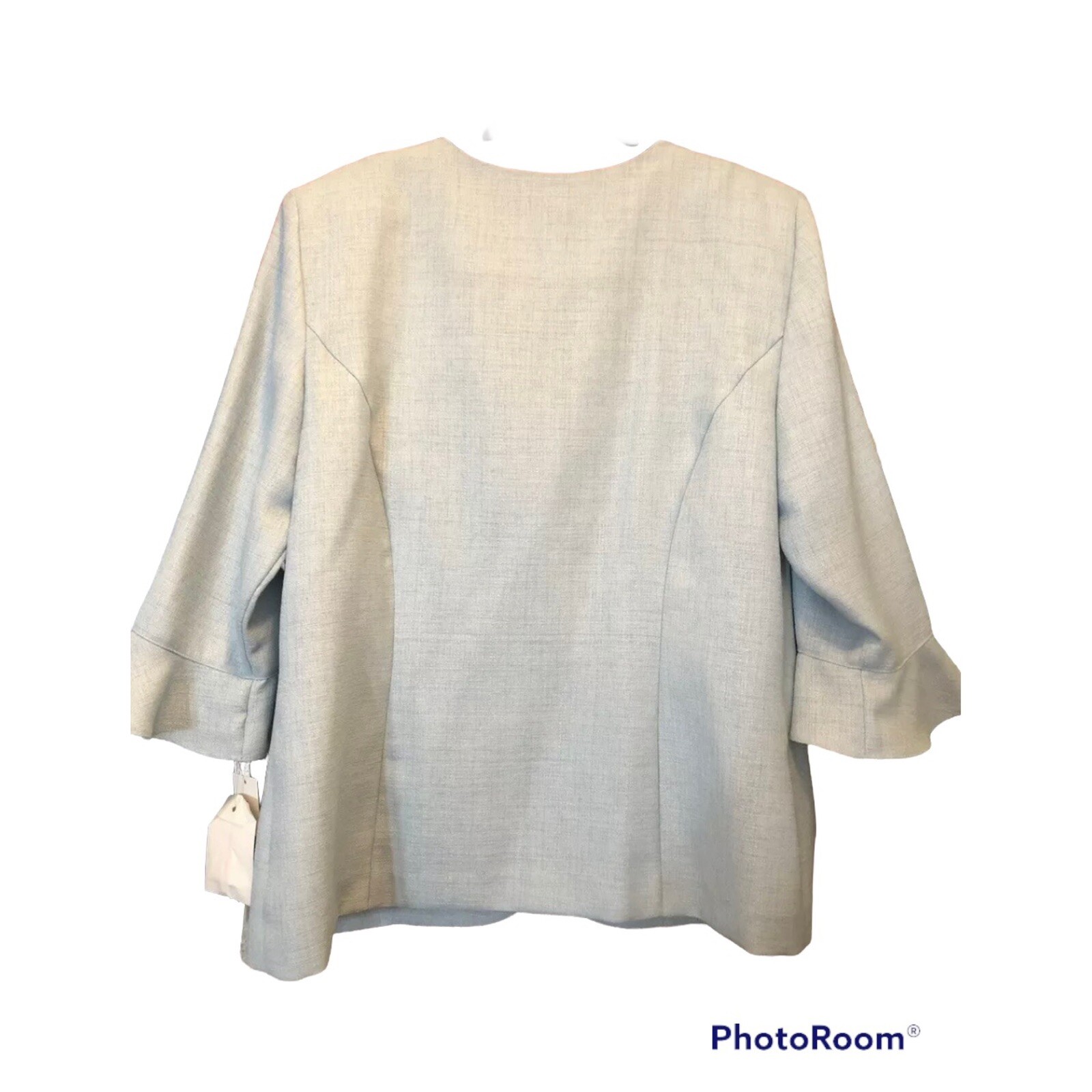 Leslie Fay Womens Blazer Jacket Blue Size 16P Petite Blouse Shirt NWT Office