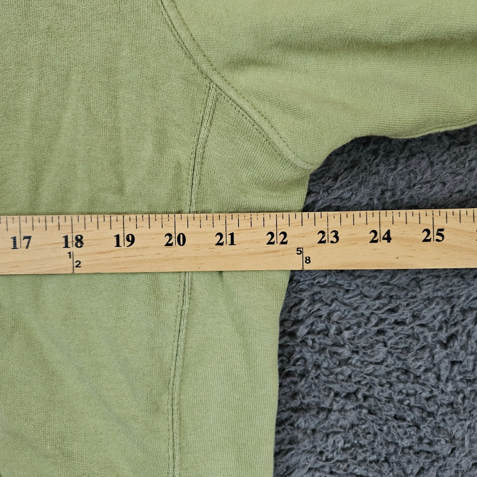 American Giant Mens Classic Full Zip Hoodie Green Large Made in USA