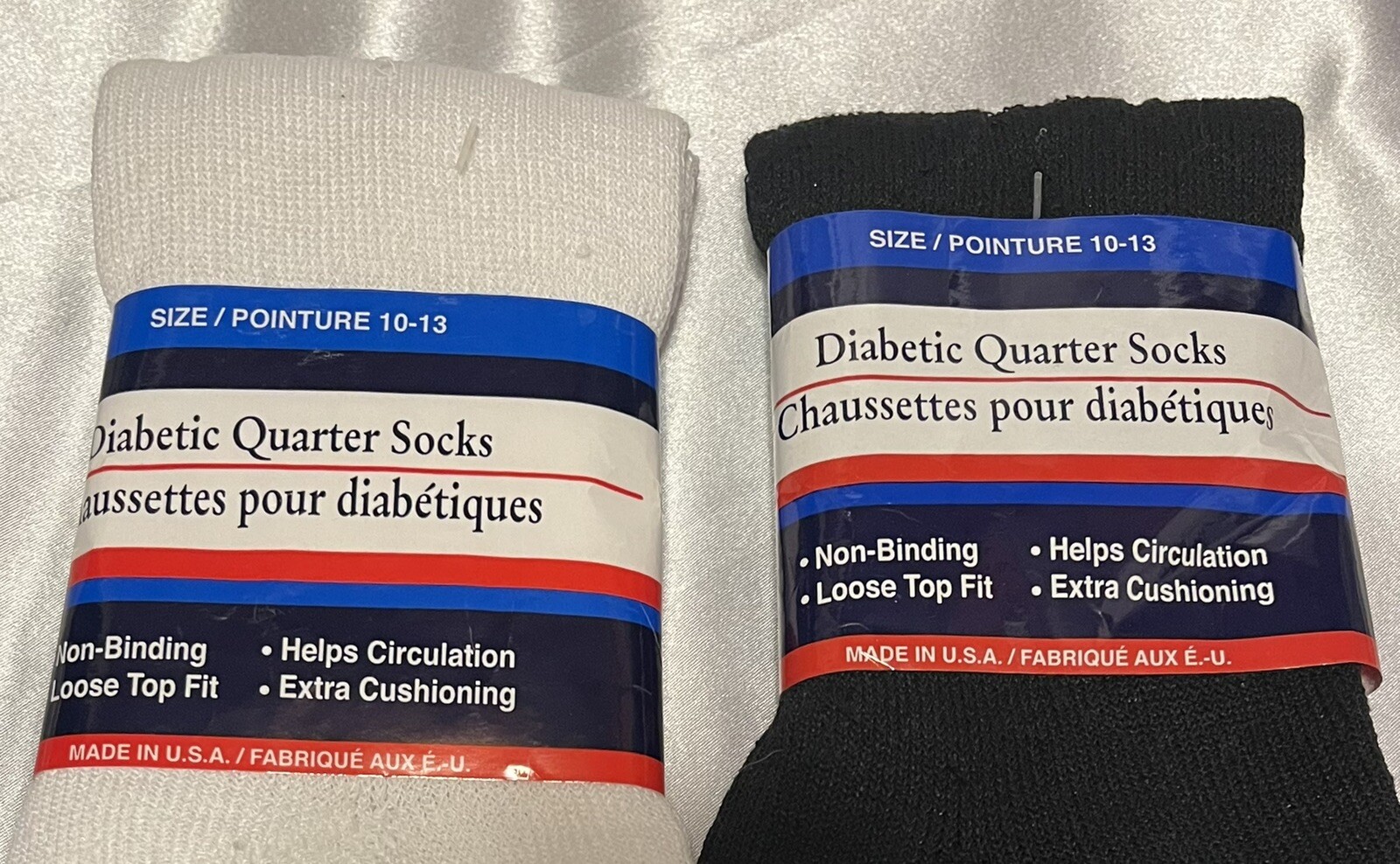 Diabetic Socks Size 10 to 13 Circulatory Loose Fit Various Lengths All New