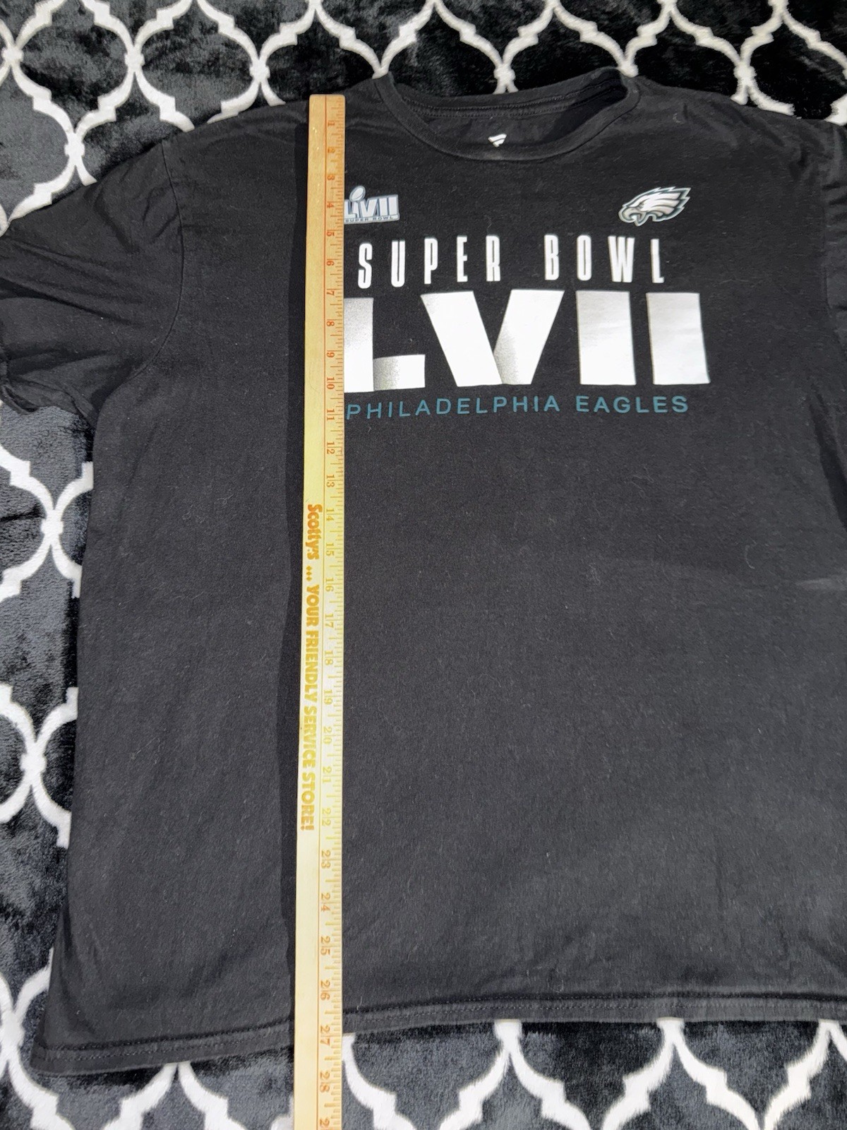 Philadelphia Eagles Super Bowl Mens T-Shirt Size XL Black Fanatics Football NFL